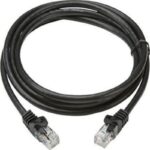 AICO Cat 6 UTP 23AWG Network Cable Black 1 meter